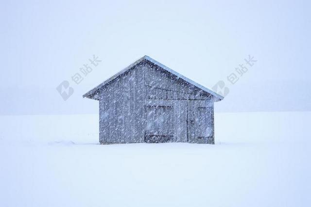 棚屋 暴风雪 雪花 鳞片 雪 小木屋 规模 寒冬 冷
