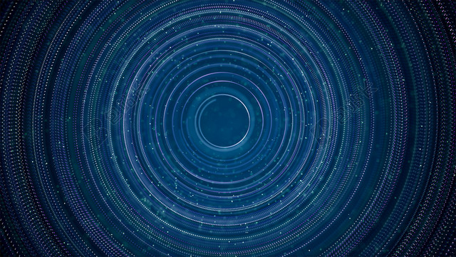 黑蓝魔幻旋转科技背景