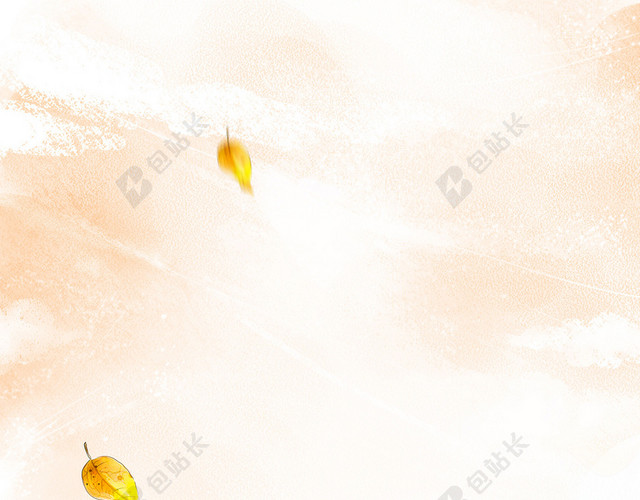卡通手绘水纹秋天背景