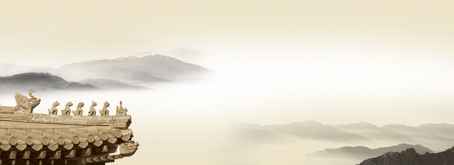 古代建筑背景