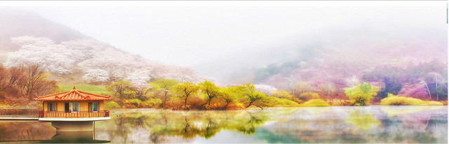 秋季秋天风景背景海报