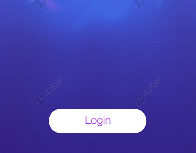 手机APP唯美蓝色渐变登陆界面