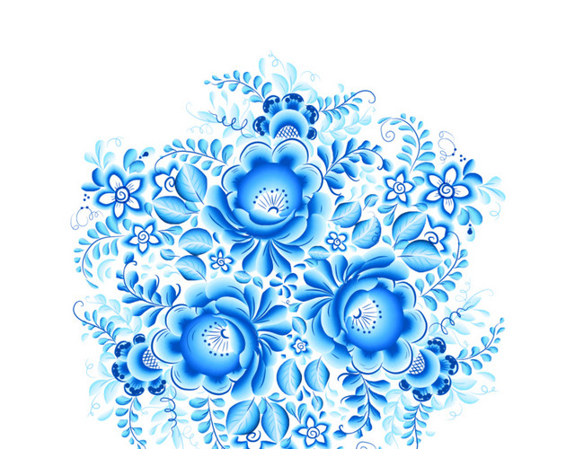 精美青花花纹