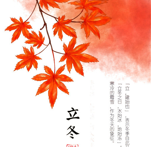 立冬枫叶