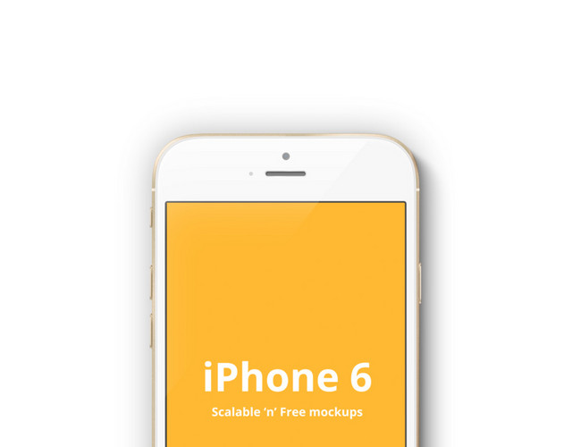 苹果6真实机模版
