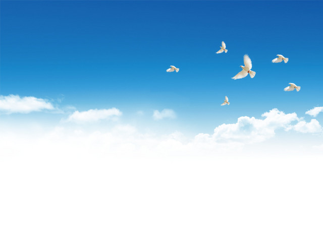 唯美蓝色天空