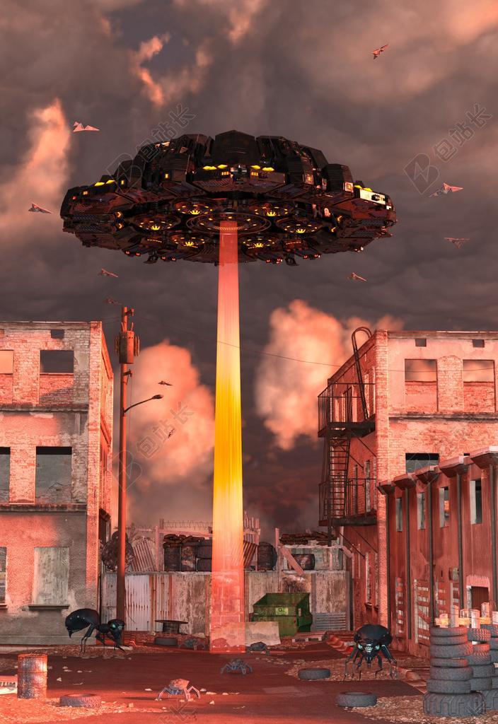入侵 飞船 超现实主义 神秘主义 外星人 幻想 气氛 浮点数