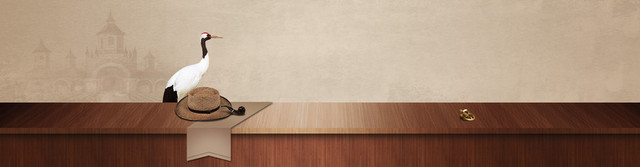 中国风复古家具背景BANNER