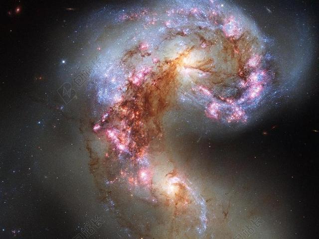 彩色宇宙美丽彩色唯美的星座宇宙星体背景图片