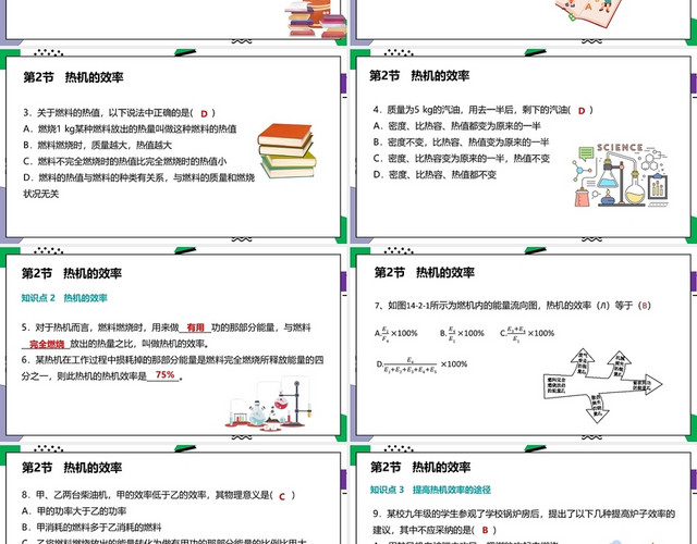 紫色卡通初中物理说课课件PPT模板