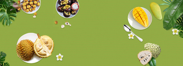 水果俯视食品促销海报BANNER