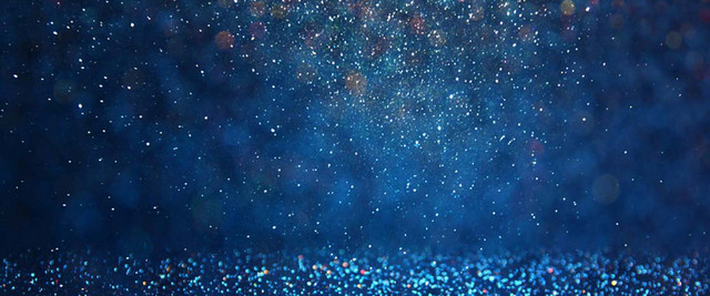 蓝色夜空粒子