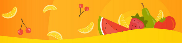 水果卡通夏季BANNER背景