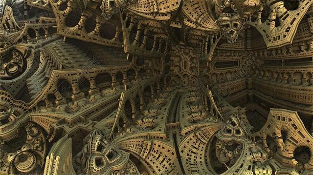 分形 复杂性 数学 抽象 背景 模式 3D 呈现 未来