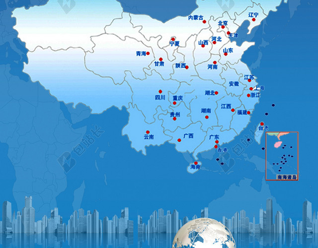 中国地图金融科技背景