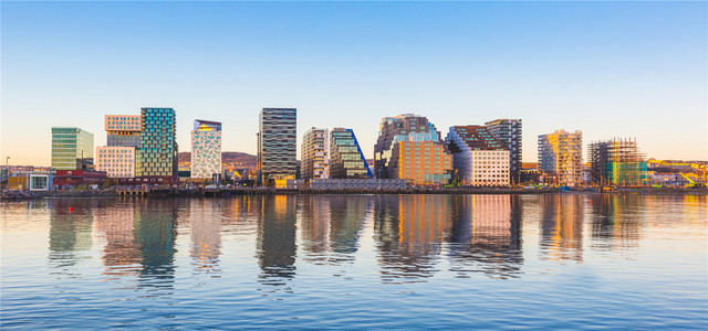 城市建筑风光海报背景