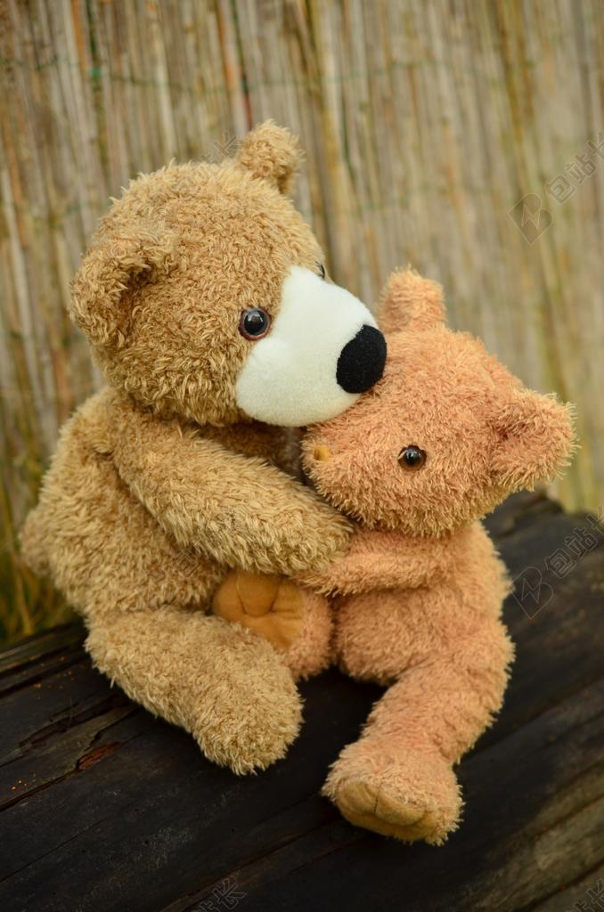 泰迪熊 玩具熊 依偎在 友谊 爱情 毛绒玩具 毛绒动物 熊