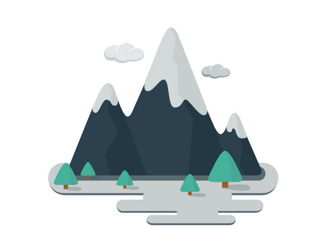 山水树