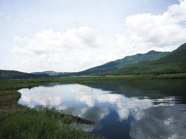 山湖景色