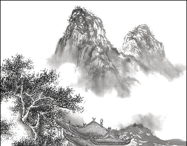 水墨山水画