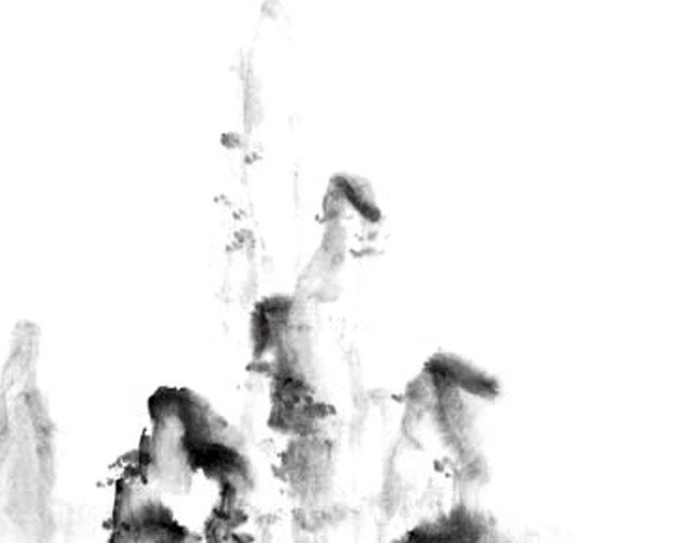 美丽的水墨画