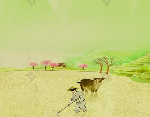 春天播种插秧清明节习俗背景