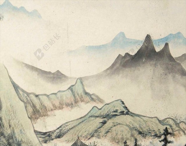 山水中国水墨H5背景