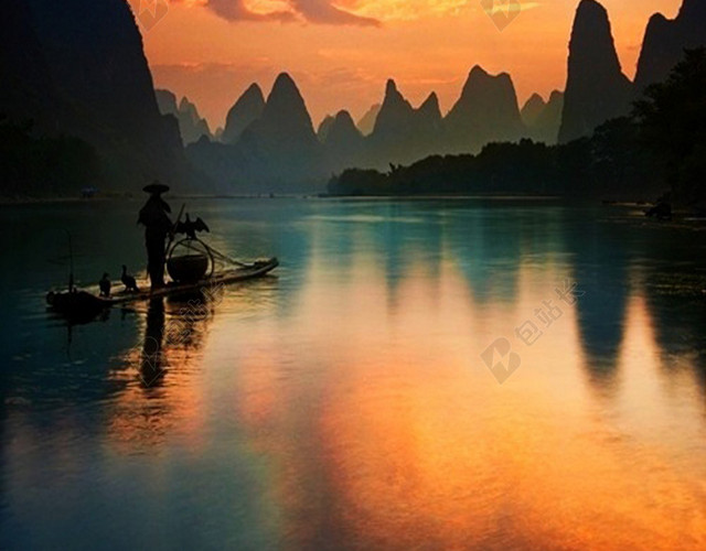山水风景摄影H5素材