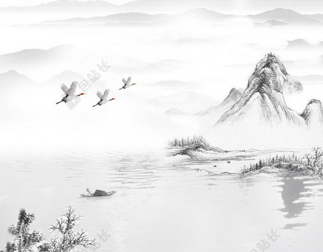 古典水墨背景图