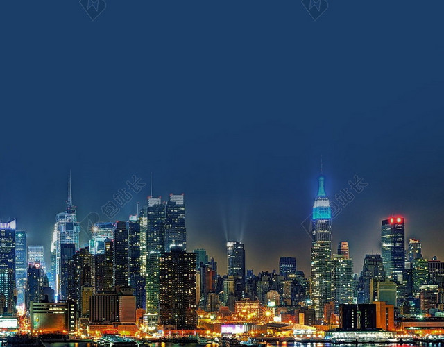 美国纽约城市背景