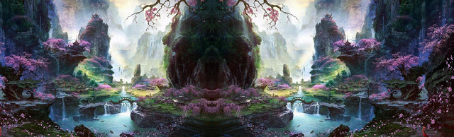 古朴建筑风格时尚奇幻背景