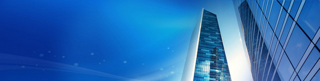 蓝色建筑高科技BANNER