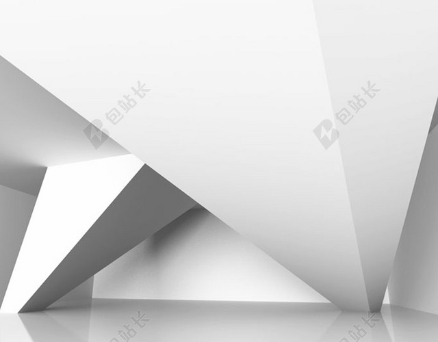 纯色立体建筑背景图
