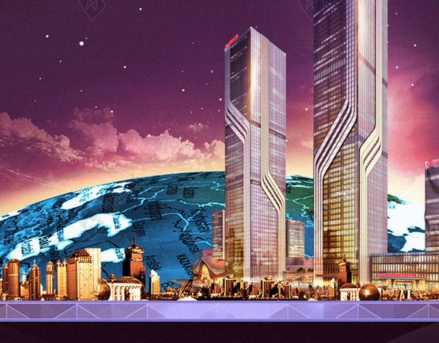 商务科技建筑 H5