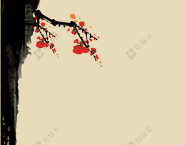 中国风建筑H5背景