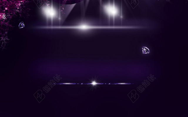 梦幻灯光夜色华丽海报背景