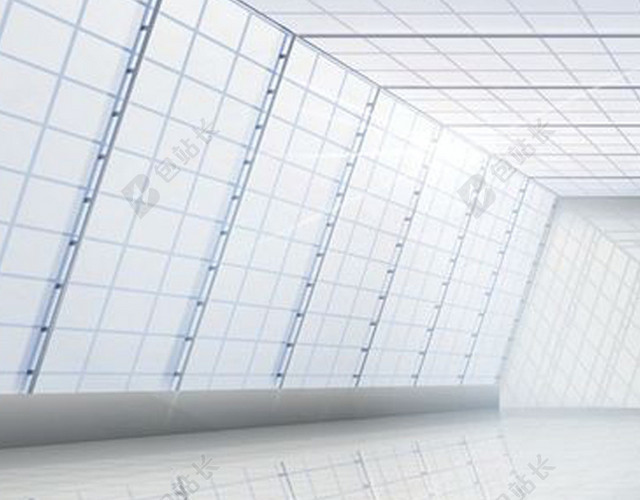 大气走廊建筑背景图