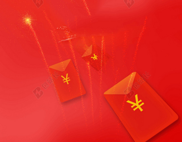 红色新年H5背景