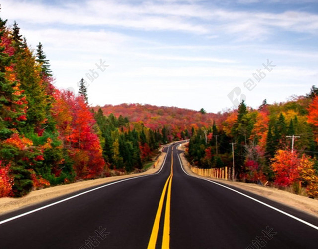 国外公路背景