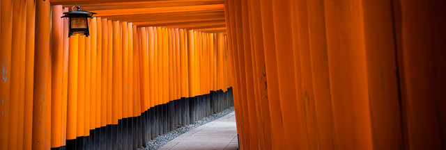 千本鸟居文艺小清新背景图