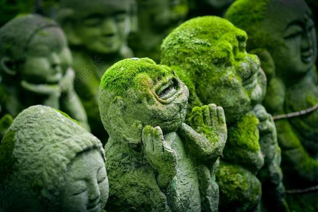 京都 日本 雕像 地藏菩萨 宗教 文化 亚洲 佛教 寺
