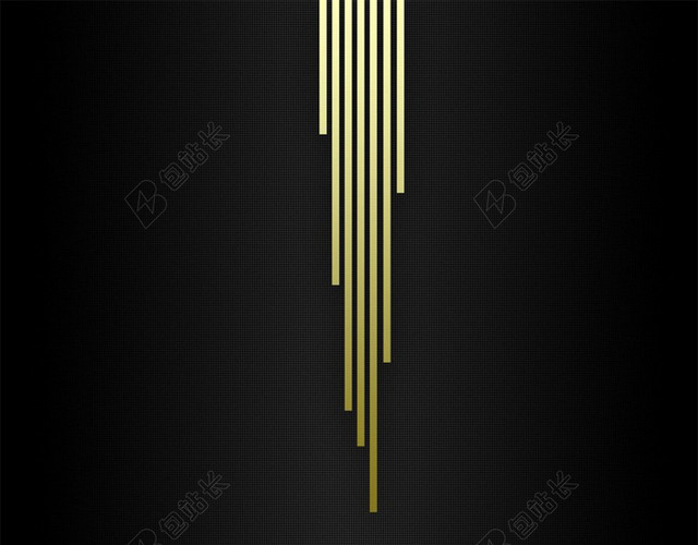 金色金属条纹渐变H5背景