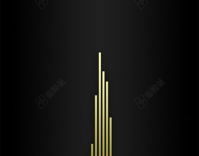 金色金属条纹渐变H5背景