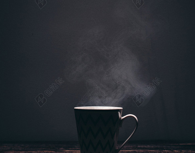 一杯热咖啡背景素材H5背景