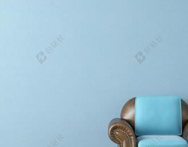 简约蓝色家居背景图