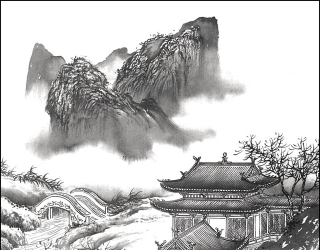 水墨山水风光