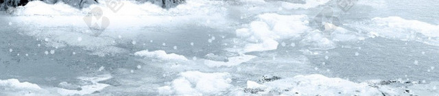 冰天雪地雪花背景