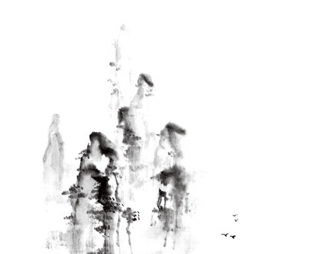 水墨山水画