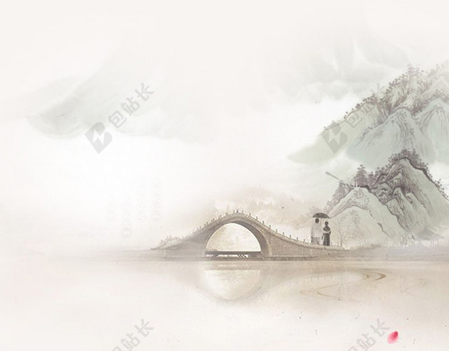朦胧中国风背景
