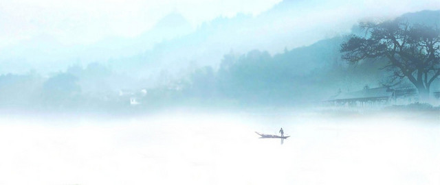 中国风山水背景